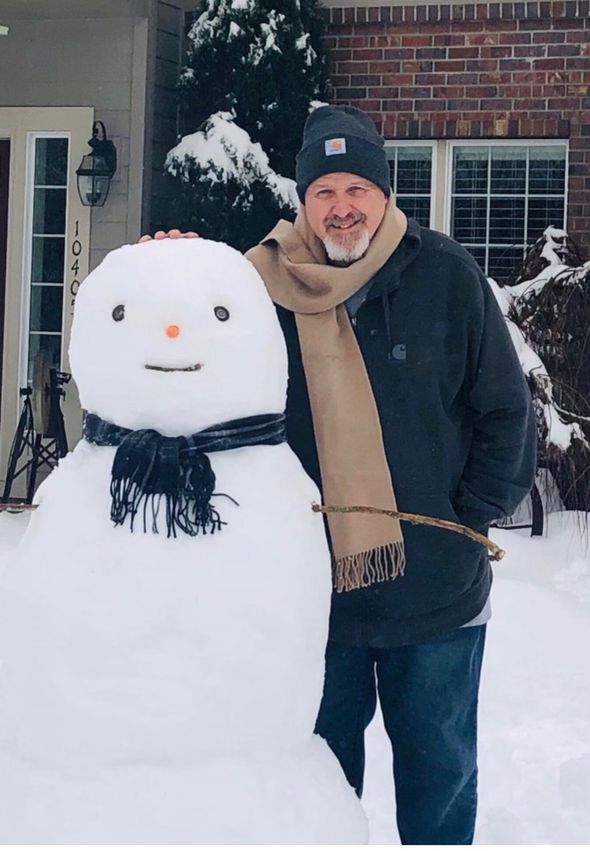 Bill enjoying a snowy day